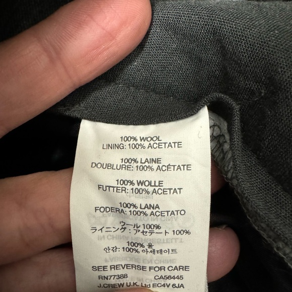 J Crew Men’s Wool Jogger in Gray, Size: 33 - Picture 4 of 5